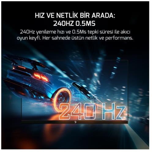 GAMEPOWER 24" LUNIS L20 FLAT 240Hz 0.5Ms VA FHD RGB Pivot Gaming Monitör (Sıfır Ölü Piksel Garantili) - Monitorler ürünleri tekmarshop.com'da